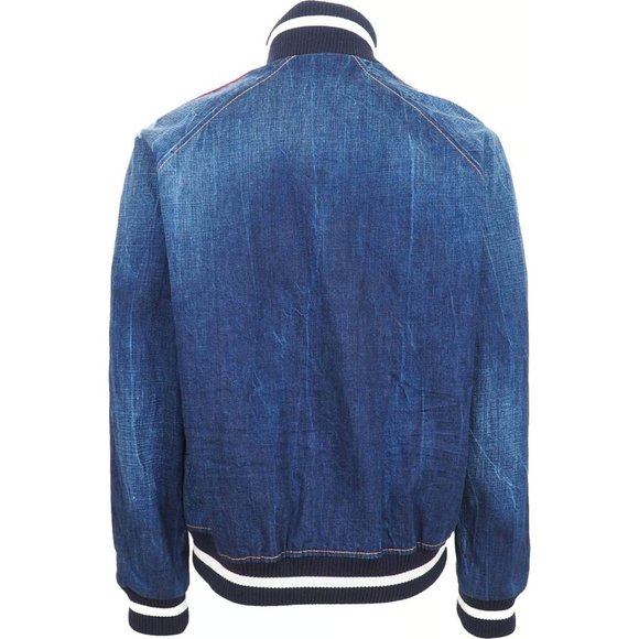 DSQUARED2 Mens Denim Jacket - Blue - IT 48/UK 38/FR 44/US 38 NWT S74AM1101S30309 - Picture 2 of 16